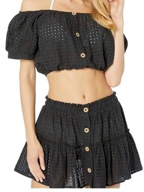 Eberjey Eyelet Top and Skirt set